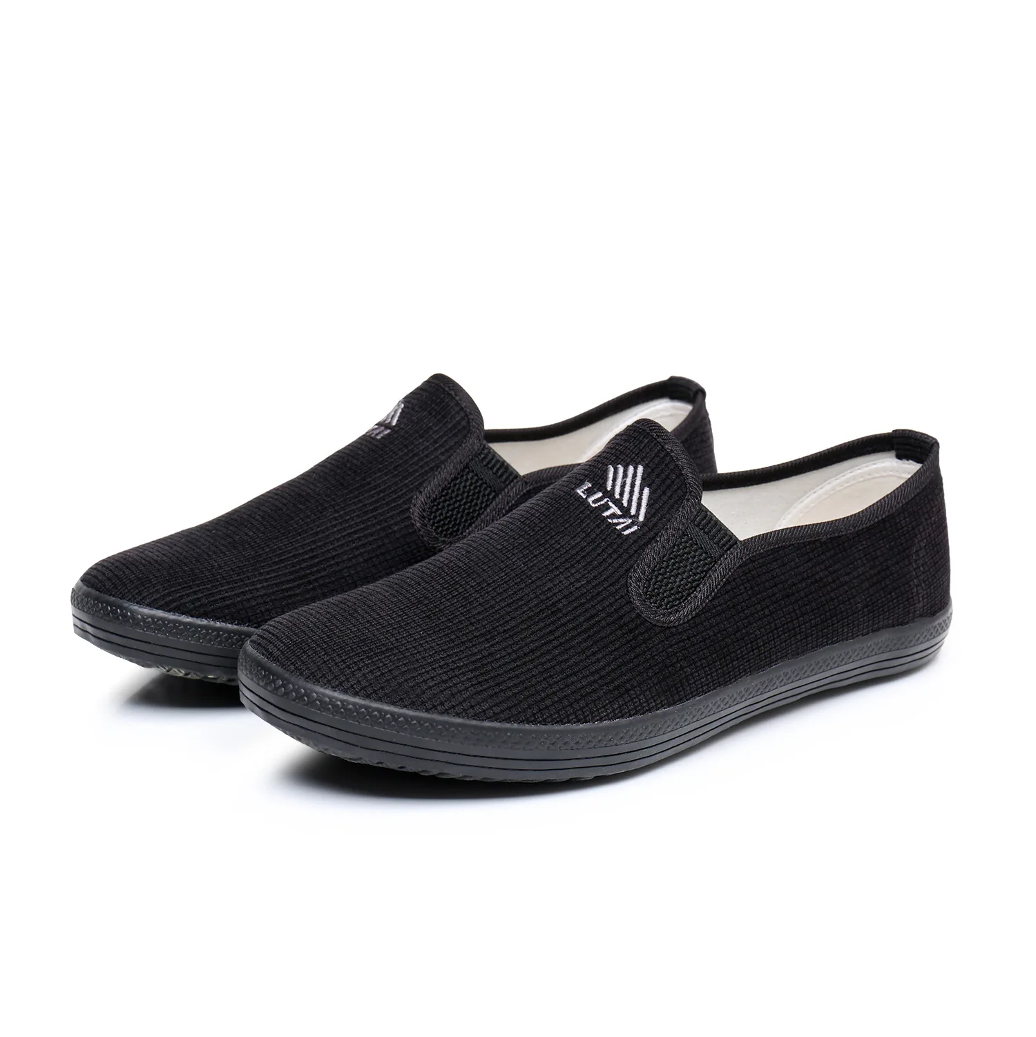 Men's Work Safety Rubber Shoes Step on The Lazy Sneaker Anti-slip Casual Work Shoes Canvas Men's Shoes for Construction Sites