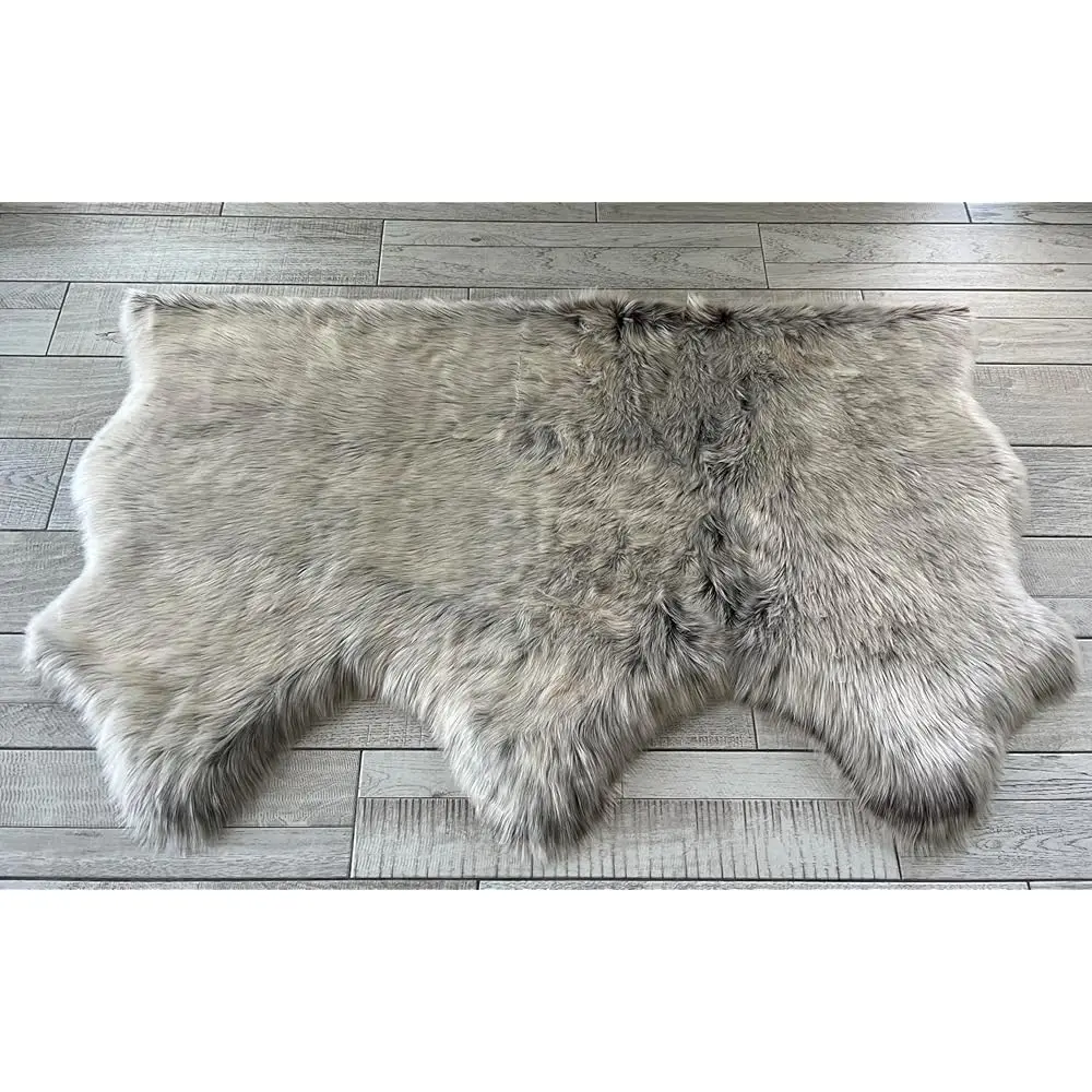 

Faux Sheepskin Super Soft Hypoallergenic Free Shape Silky Shag Rug, Luxury Shaggy Plush Carpet For Bedroom Living Kids Room