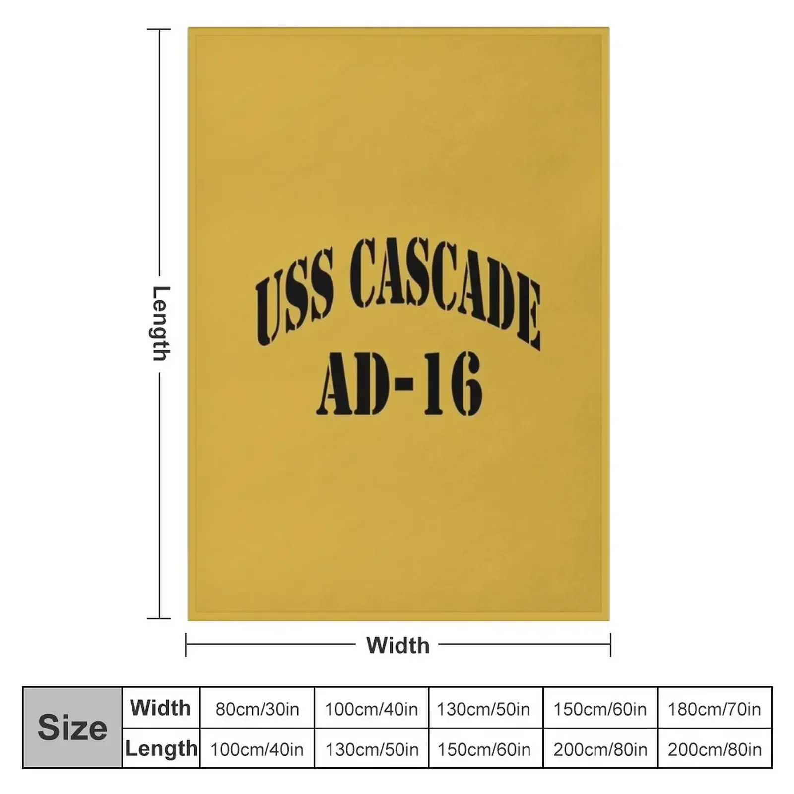 USS CASCADE (AD-16) SHIP'S STORE Throw Blanket Hair Nap Luxury Thicken Blankets For Sofas Blankets