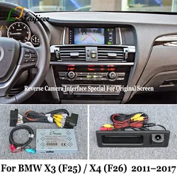 For BMW X3 F25 2011~2017 X4 F26 2014~2018 OEM Screen HD Night Vision Back Up Rearview Reversing Camera No Coding Required