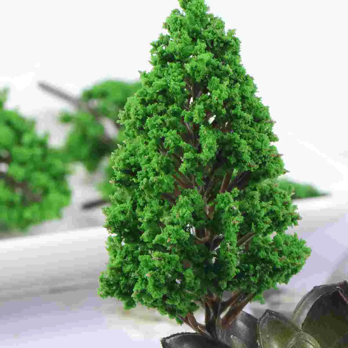 7 Stuks Tuinlandschap Plastic Populier Boom Model Lay-Out Rekwisieten Landschap Diy Handgemaakt Materiaal Mini Populier Boom Model (3Cm, 45Cm,