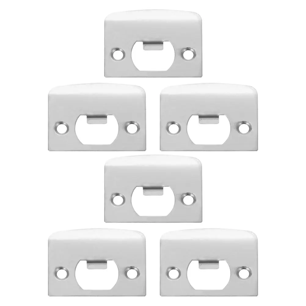 6 pçs deadbolt greve placa de aço inoxidável kit reforço porta durável capa segurança deadbolt greve placa