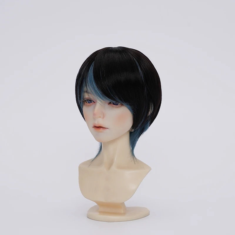 BJD doll wig suitable for 1/3 1/4 1/6 size wig soft silk juvenile hair color matching short hair BJD doll wig doll accessories