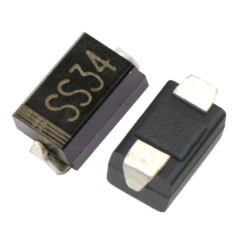 50pcs Ss34 Smd Diode 3a/40v Schottky Diodes Sma Package Type A Do-214ac Model 1n5822
