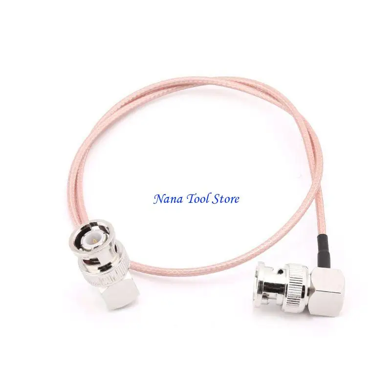 31GJ BNC Male Elbow To BNC Male Elbow RG316 Pigtail Cable RF Coaxial Cables Camera Vi