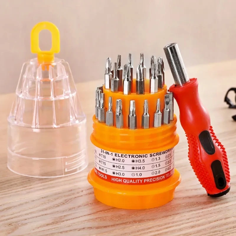 31in1 Bits Set Screwdriver Household Hand Tools Detachable Multifunctional Special-shaped Screwdriver Magnetic Wholesale