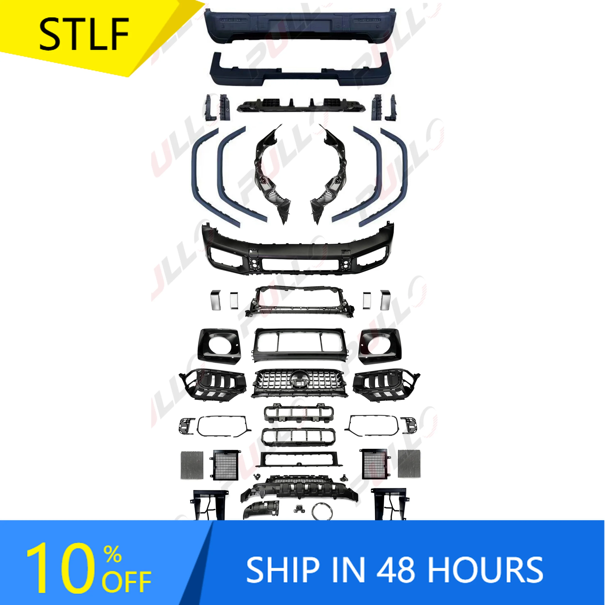 

STLFNew BodyKit for Benzs G W464 2018-2024 Upgrade to W465 A-M-Gs 2025 1:1 Model Bodykit Include Front and Rear Bumper