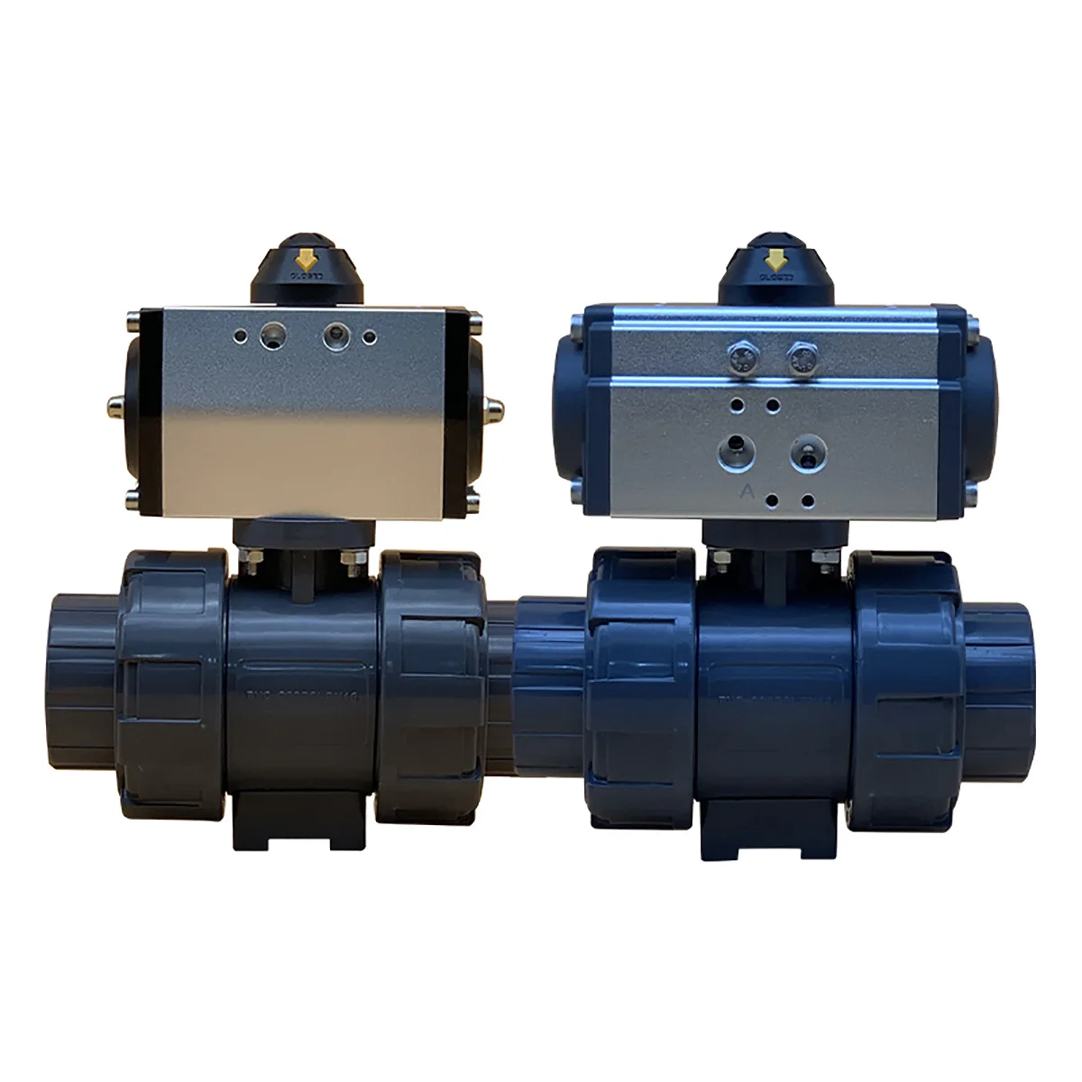 

Q611F-16S Pneumatic Upvc Ball Valve Double Oil 16S Resistance for Farm Acid Alkali Water Control Flexible PVC OEM