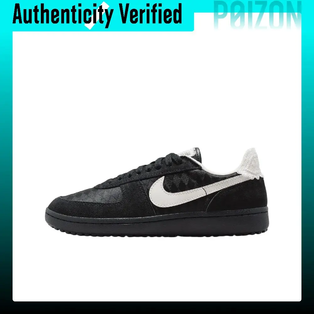 Nike Field General Low top Skateboard Shoes Women's Black White IH2487-001