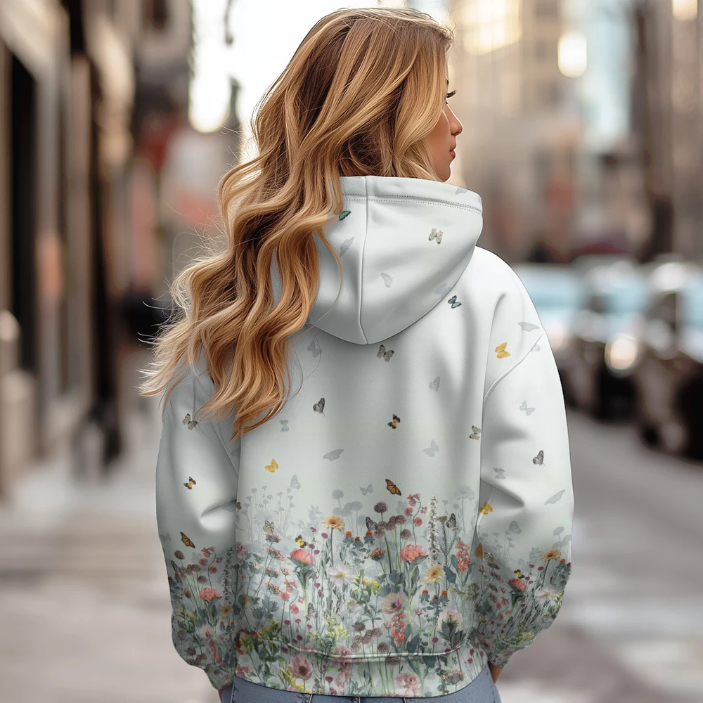 Women's Cotton Jacket,Female Solid Loose Puffer Hooded,Simple Butterfly Print Thick Short Jacket Winter Coat for Women Coats