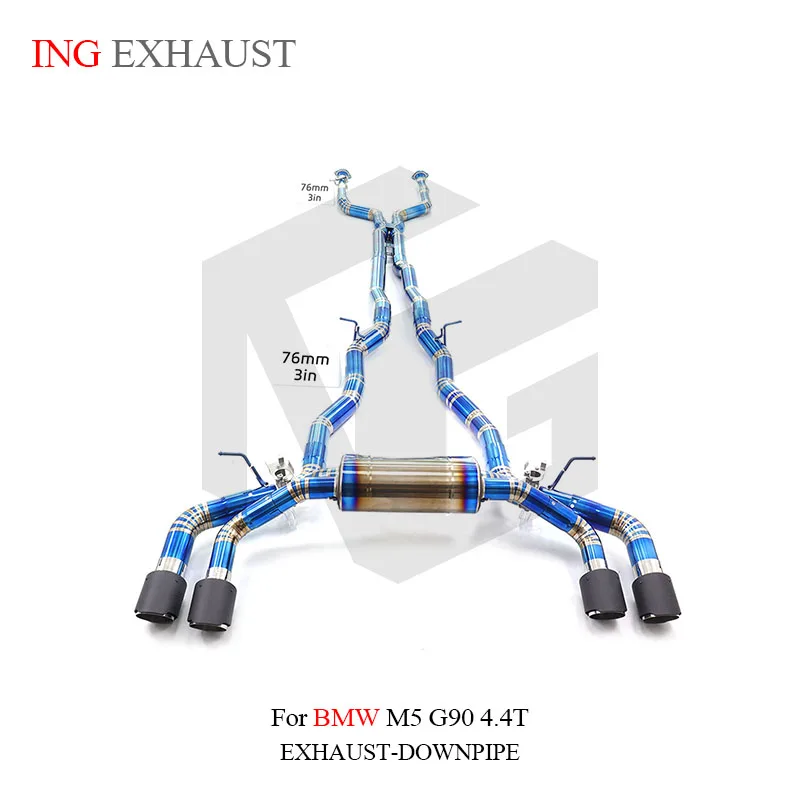 

Hot Sale Titanium Exhaust System for BMW M5 G90 4.4T Valved CatBack Exhaust OEM Valve Control Lightweight Performance Boost