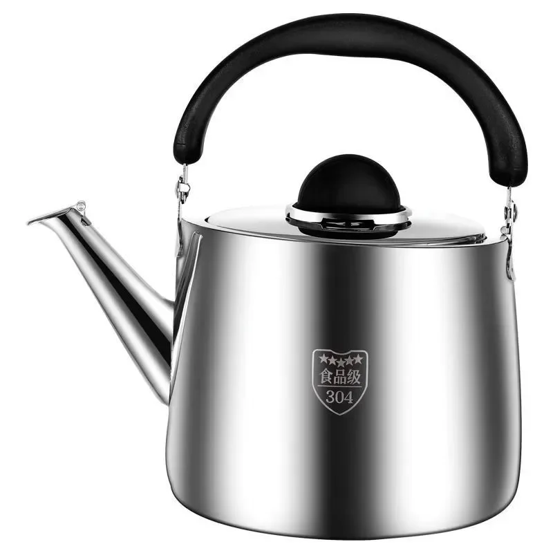 

Household 304 Stainless Steel Kettle Gas with Whistling Kettle Thickening Induction Cooker Sounding Kettle Glass Enamel