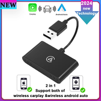 NEW Wireless Mini Box 2in1 CarPlay Android Auto Wireless Adapter Smart Mini Box Plug And Play Dongle Bluetooth WiFi Fast Connect