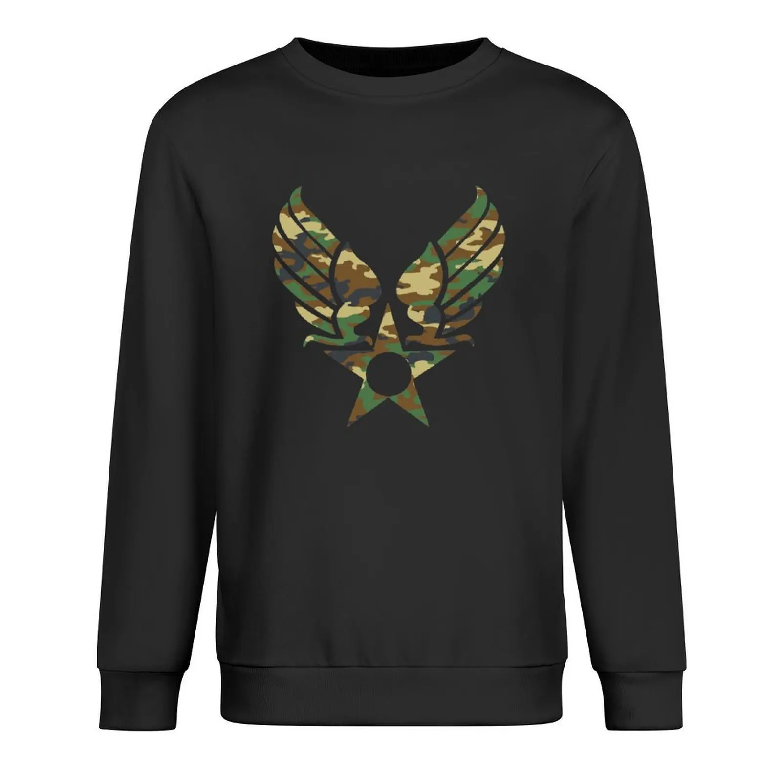 

camo hap arnold military logo Pullover anime clothing men's clothing men's clothes anime clothes winter man sweatshirt