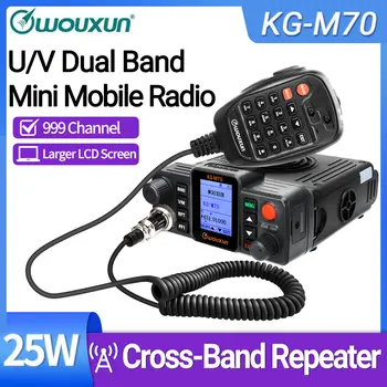 WOUXUN KG-M70 25W mobilní rádio UHF/VHF dvoupásmové 999CH křížové pásmové opakovače s dlouhým dosahem autorádio LCD s mikrofonem CB rádio 10 nejlepší prodej wouxun kg - №8