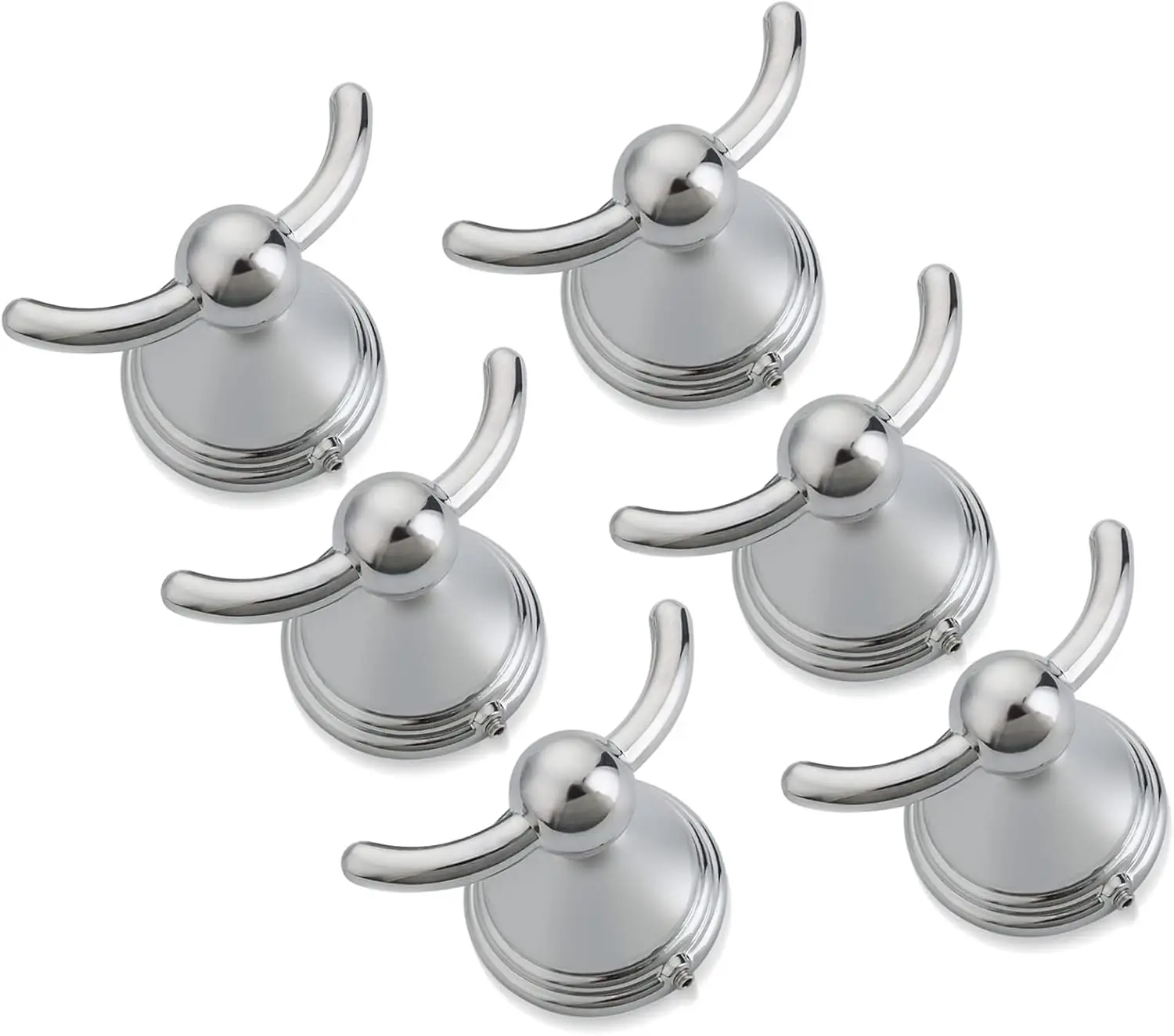 

Bathroom Towel Hooks, Polished Chrome Robe & Towel Hooks for Wall Mounted, Traditional Towel and Robe Hooks for Hanging To