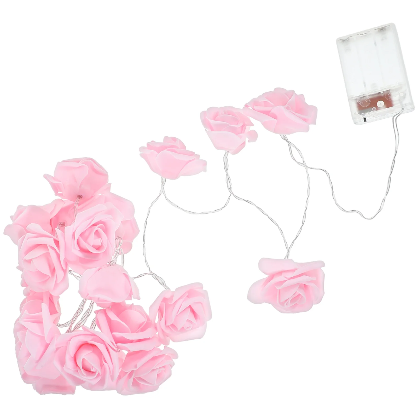 

Valentines Day Rose String Light 20 LEDs Artificial Rose Garland Fairy Light Party Favor Flower String Light