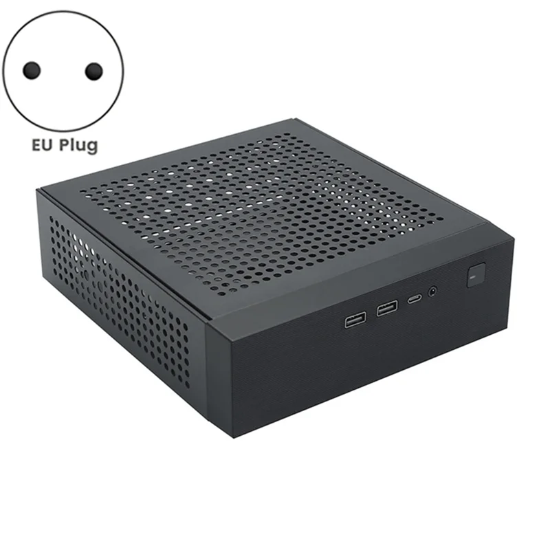 ATP-M09 Mini ITX Computerchassis HTPC Host USB2.0 Computerchassis Industriële besturingschassis Thuiscomputerchassis EU-stekker