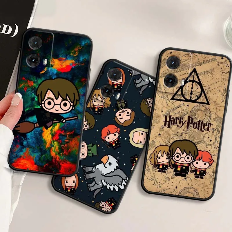 

W-Wand H-Harries Art Phone Case Cover For Motorola G85 Edge 50 G24 G35 G14 G04 40 G72 G34 G G54 G13 G32 5G Black