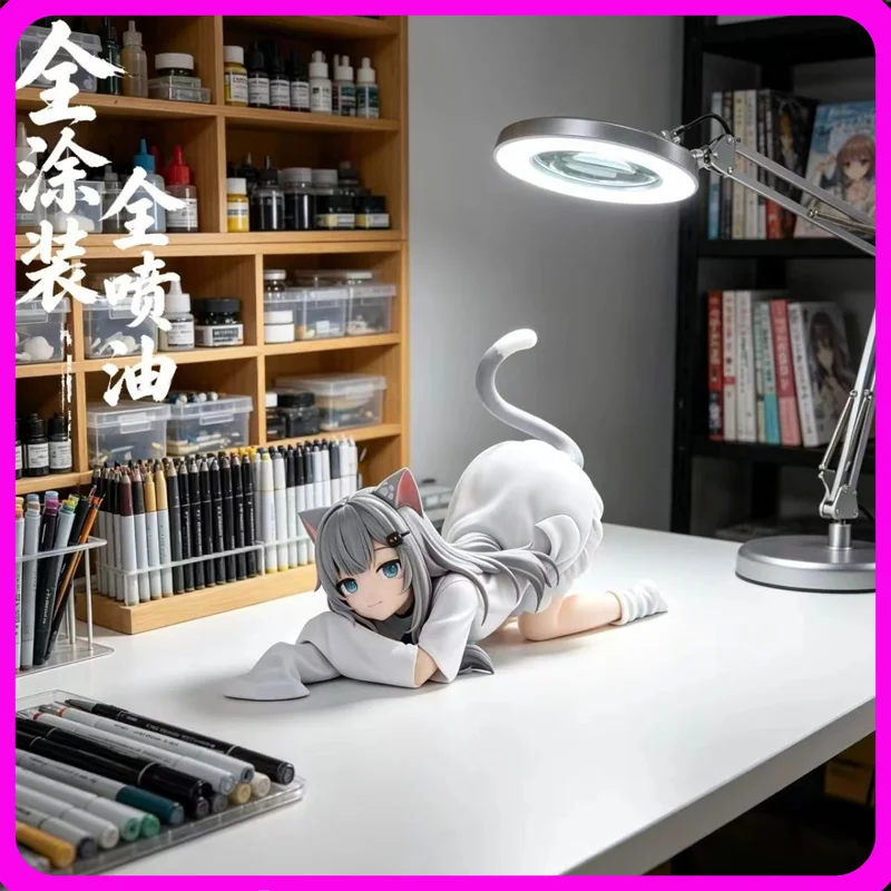 2026 Nachoneko Channel Anime-Mädchenfigur Nachoneko Hennyano Actionfigur Süße Katze Kanako Figur Sammlermodell Puppenspielzeug