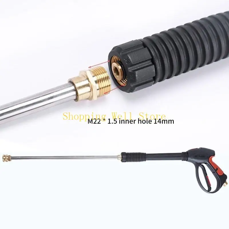 KX4B 2Pcs Washer Extension Gutter Cleaner Attachment Accessories High Pressure Washer Gutter Rod for Lances Wand Curved Rod