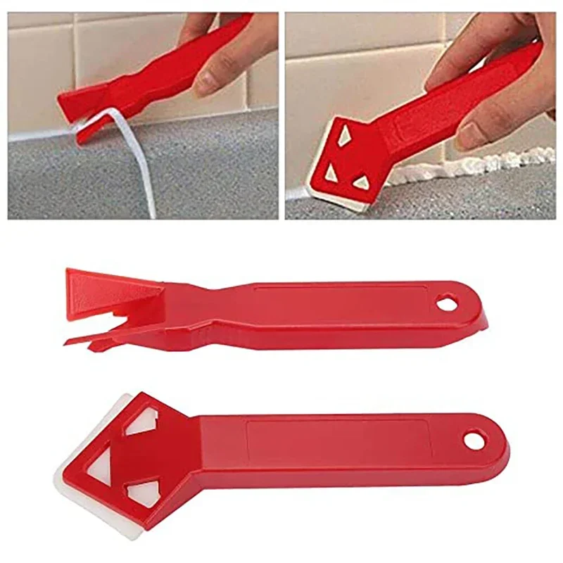 2pcs Silicone Glass Sealant Remover Tool Kit Set Scraper Caulking Mould Removal Useful Tool For Home Spatula Glue Shovel