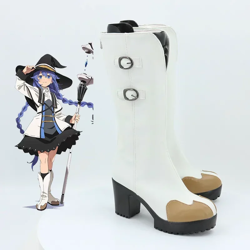 Game Anime  Roxy Migurdia Custom Made Cosplay Shoes Boots Halloween Costume Accessories Props Made