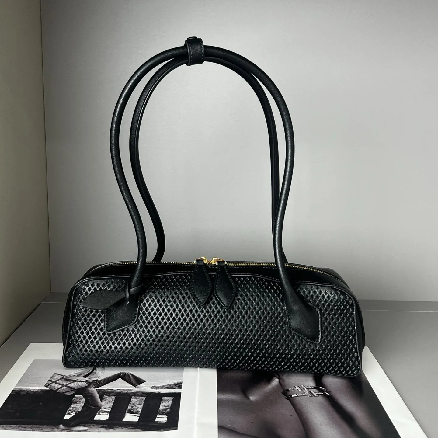 

2025 Luxury Designer Bag Genuine Leather Bag Woman Vintage Long Shoulder Bag Handbags Ladies Underarm Bag Shopping Bag