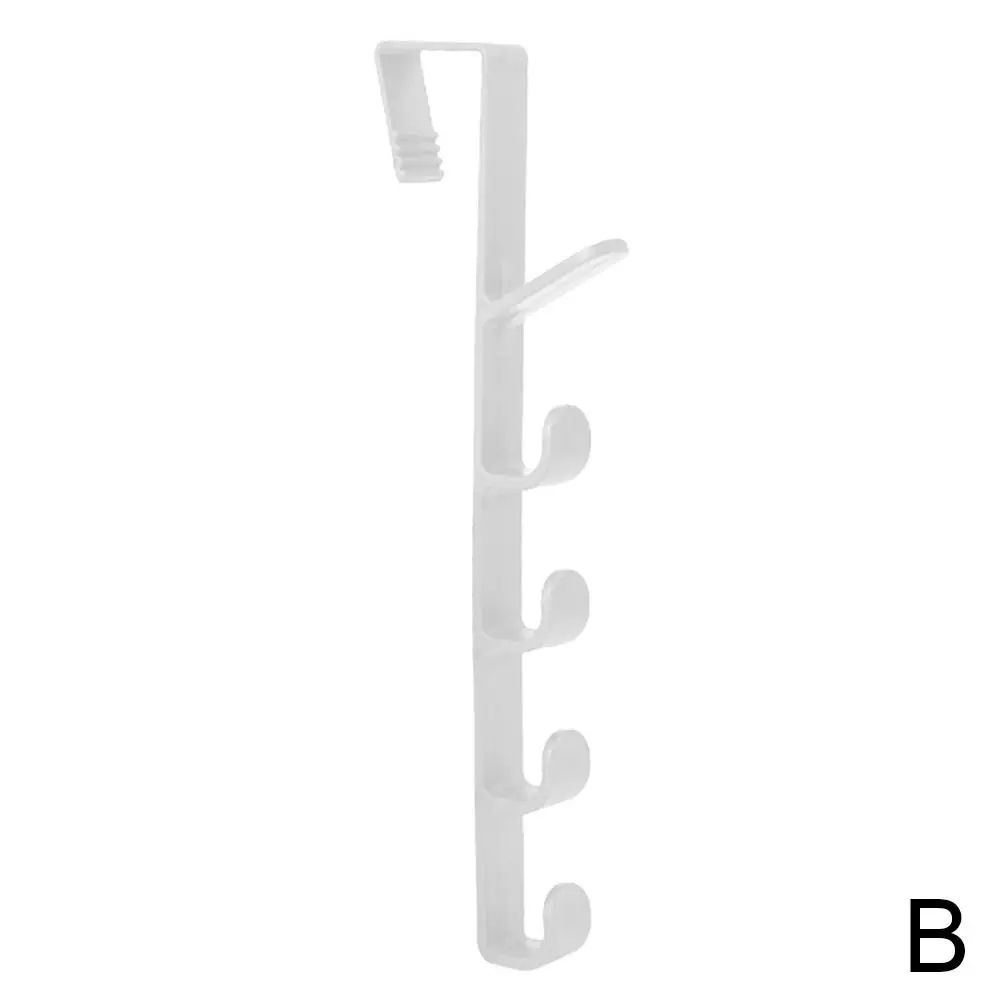 Bedroom Door Hanger Clothes Hanging Rack Over The Door Purse Holder 5 Hooks For Bag Rails Ithout Drilling Storage Rack M4b5