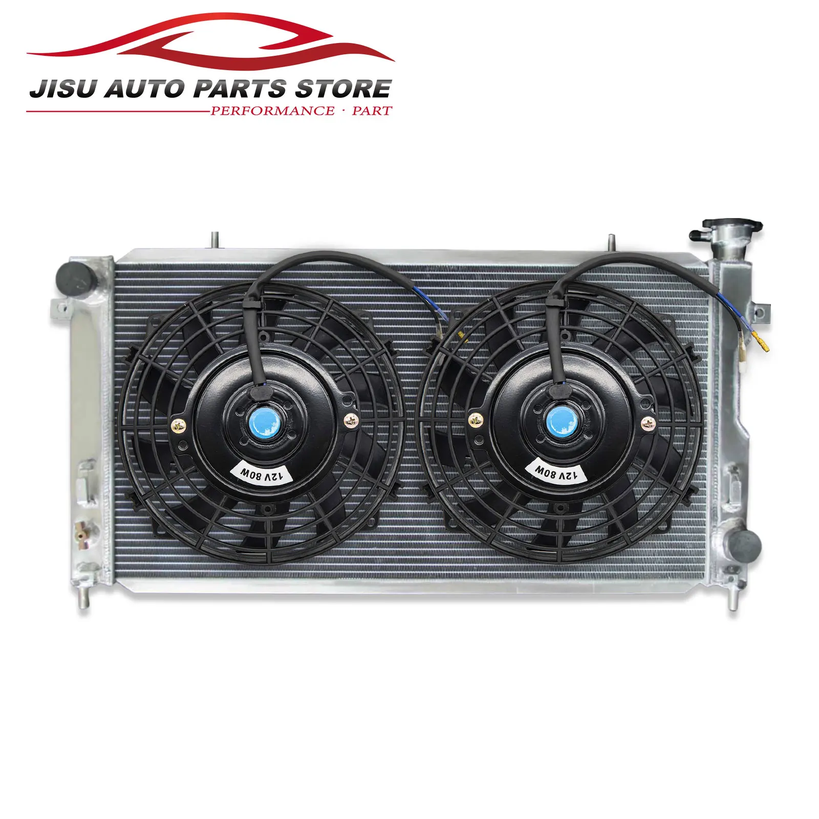 

2-Row Aluminum Radiator + Fans for 2001-2004 Dodge Caravan 3.3L/2.4L V6 DPI2311 2002 2003