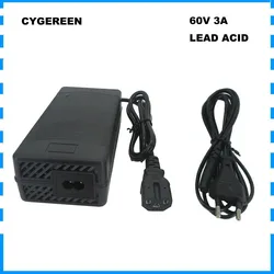 60V 3A Lead Acid Fast Charger 60 Volt 20AH Smart Charger T / PC / IEC 3Pin 73.5V