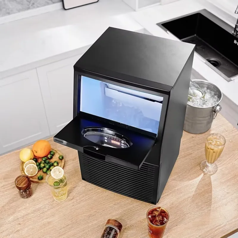 

ICE WHEAT Countertop Commercial Ice Production Machine 22kg/24h Ice Cube Making Machine for Home Kitchen Office