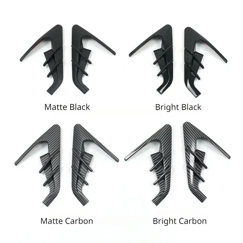 Für Tesla Modell Y/3 Highland 2024 Auto Aufkleber Seite Kamera Schutz Abdeckungen Carbon Faser Flanke Spoiler Flügel Dekorative wachen