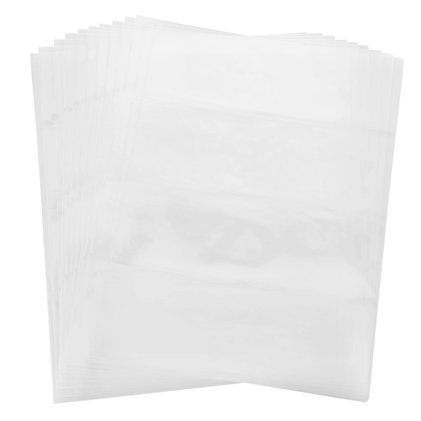 

Transparent Paper Money Pocket For Banknote Collecting Album Pages, Portable Bill Binder With Clear