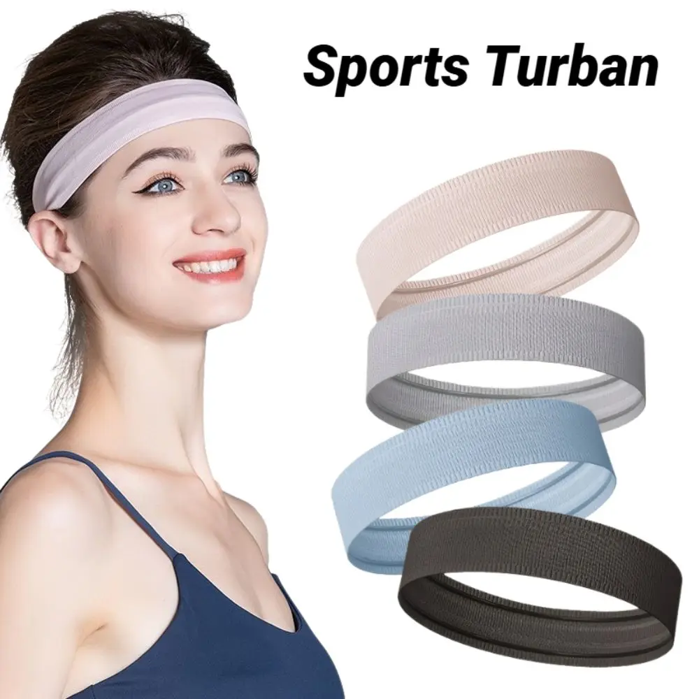 Seamless Elastic Sweatband Non Slip Moisture Wicking Fitness Headband Sweat Absorption Sports Headband Yoga Tennis Cycling