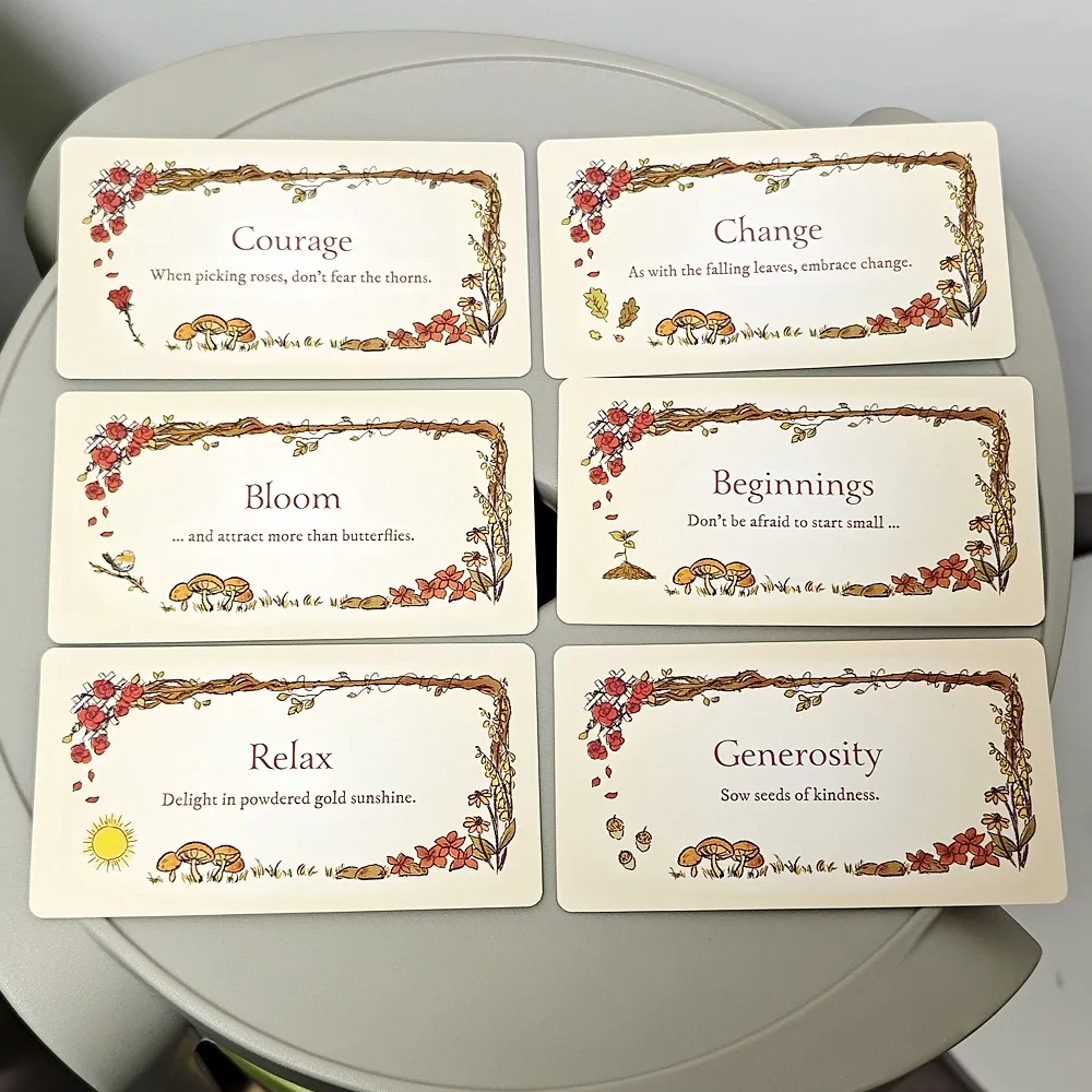 Secret Garden 40 Charming Cards 10.5*6cm Contains Small Signs and Encouragement Imbued with Magic From The Garden