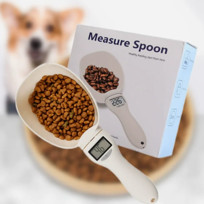 Food Storage With Scoop - Sendok Timbangan Makanan Hewan Elektronik untuk