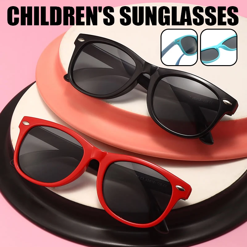 Kids Sunglasses Flexible Polarised Shades Sunglasses Indestructible Silicone Frame & ATC Lens Eyeglasses For Girls Boys