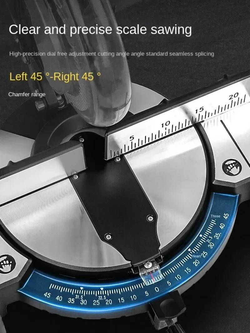 1650W 255mm高精度電動マイターソー、ターンテーブル付き、年末セール特別価格（220v対応）