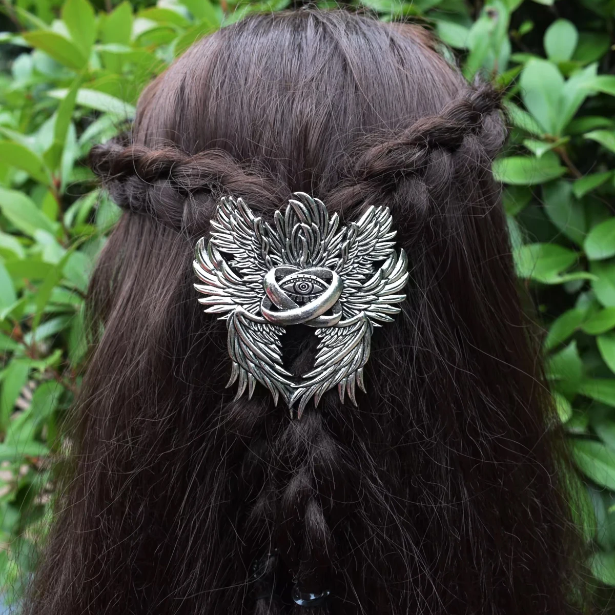 Vintage Viking Seraph Spring Clip Unisex Jewelry Headdress Nordic Norway Style Accessories Holiday Gift