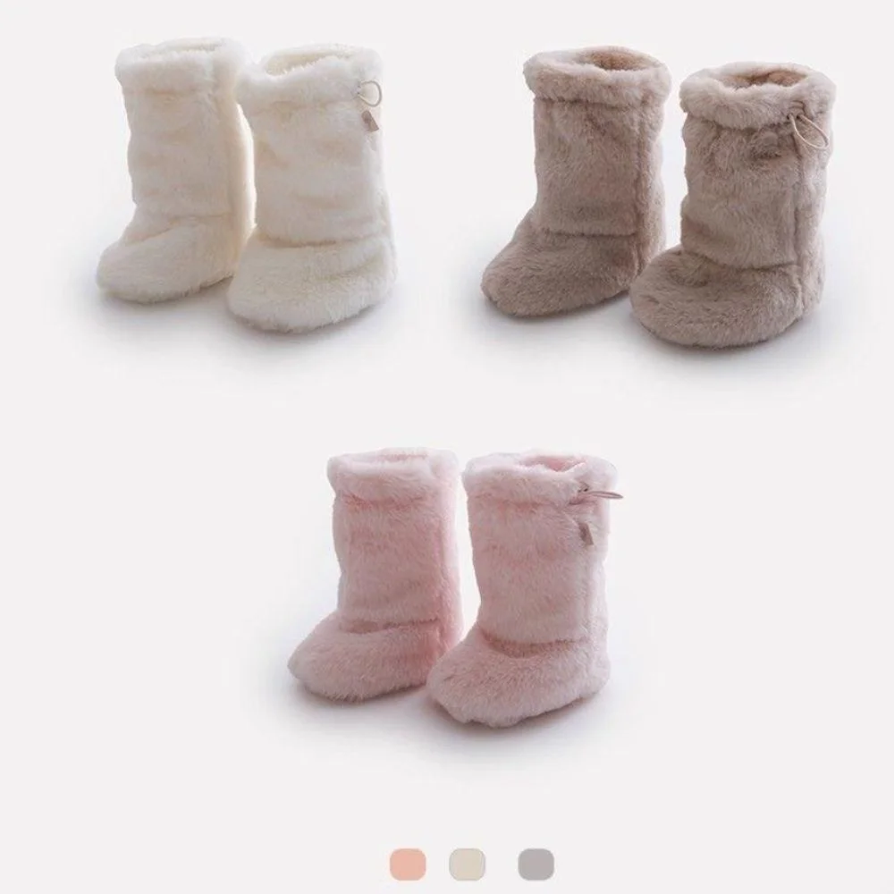 

Casual Thickened Newborn Baby Socks Solid Color Warm Baby Foot Warmer Infant Anti-slip Children's Sleeping Sock Winter