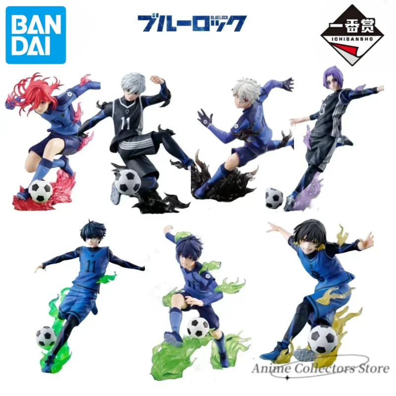 In Stock Bandai Original BLUE LOCK Ichiban KUJI Isagi Yoichi Bachira Meguru Nagi Seishiro Mikage Reo Anime Figures Toys