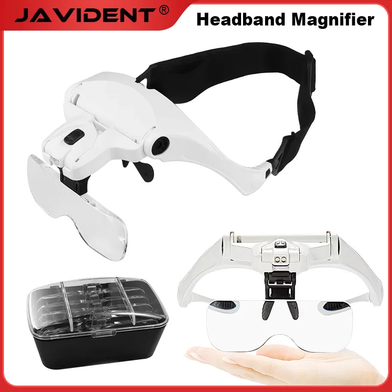 

Eyelash Magnifying Glass, for Bilateral Eyelash Extensions Head-mounted High-definition Repair Lamp Dental Carving Accessories