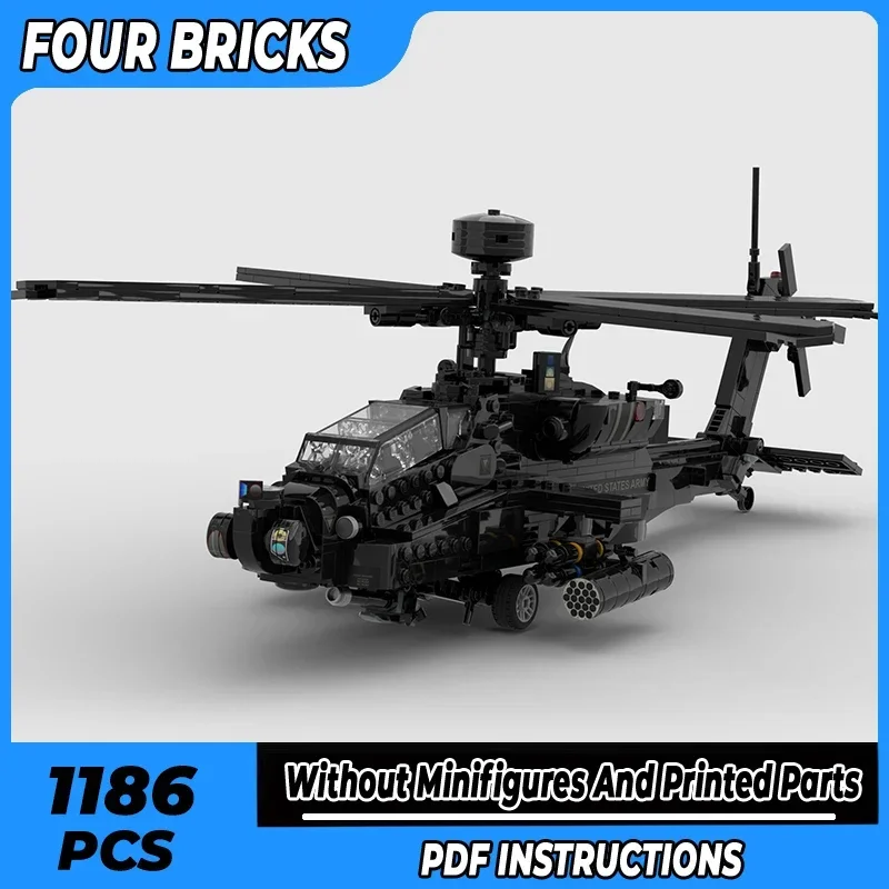 

Moc строительные кирпичи военная модель AH-64E Guardian Fighter технология модульные блоки подарки игрушки для детей наборы «сделай сам» сборка
