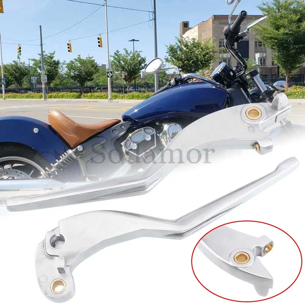 For Indian Scout Sixty Scout Bobber Sixty With Abs 2017-2021motorcycle Brake Lever Control Clutch Levers Silver Cast Aluminum