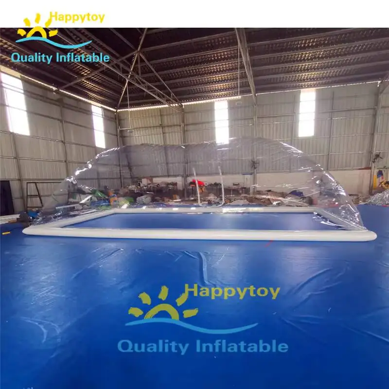 高品質インフレータブルプールドームフロート屋外スイミングプールクリアカバーテント（送風機付き）
