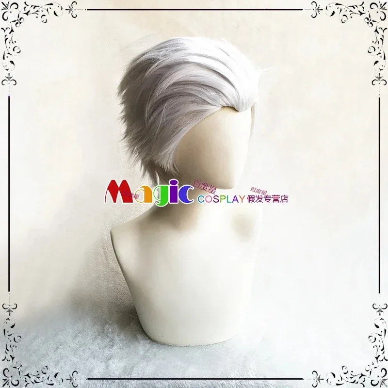 

Парик для косплея Hell Anime Urochika Silver Grey, подходит для Хэллоуина и рождественских вечеринок