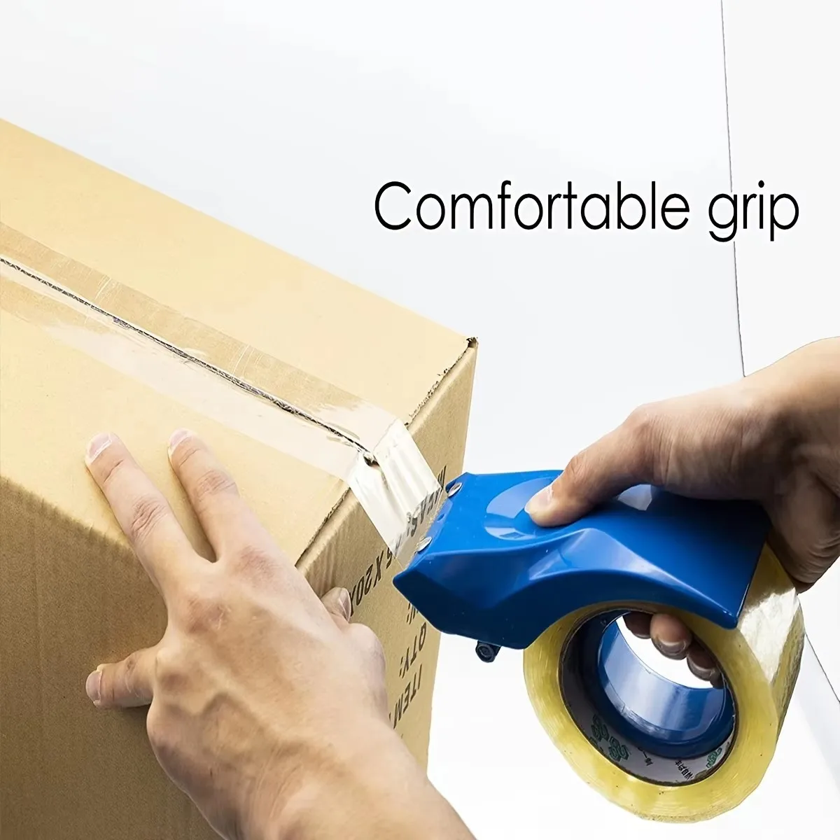 

Heavy Duty Shipping Tape Dispenser,Reusable, Replaceable, Eco-Friendly Master Piece Dispenser for Pros with Patented 10° Sloped