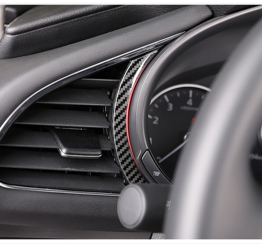 

Car Instrument Dashboard Display Frame Trim Cover Sticker Interior Accessories For Mazda 3 Axela 2019 2020 Stainless Steel