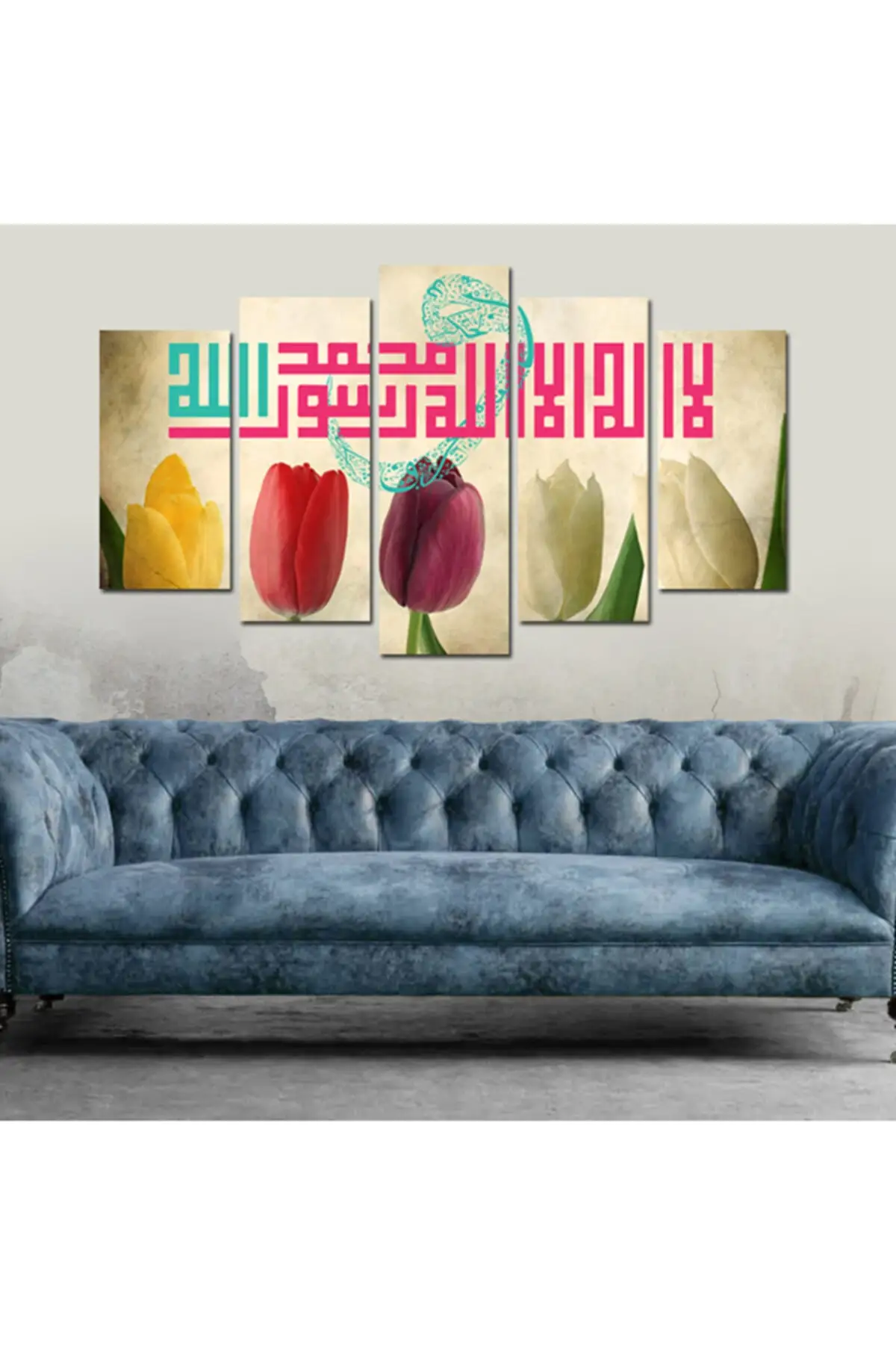 

DOLBOVI Besmele laler religious 5 piece canvas wall painting